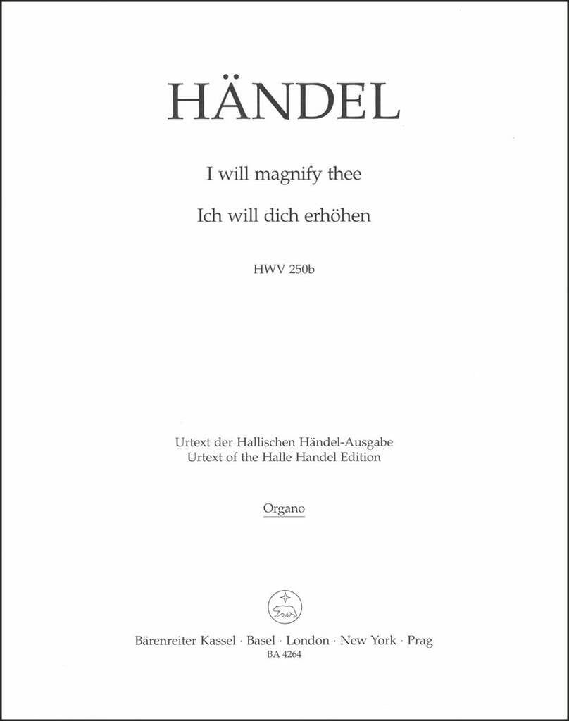 I will magnify theeorIch will dich erhohen